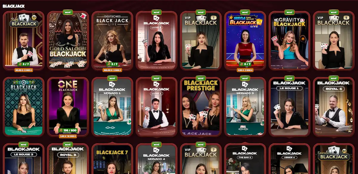 Live Blackjack v Magius Casino – Infinite Blackjack od Evolution Gaming