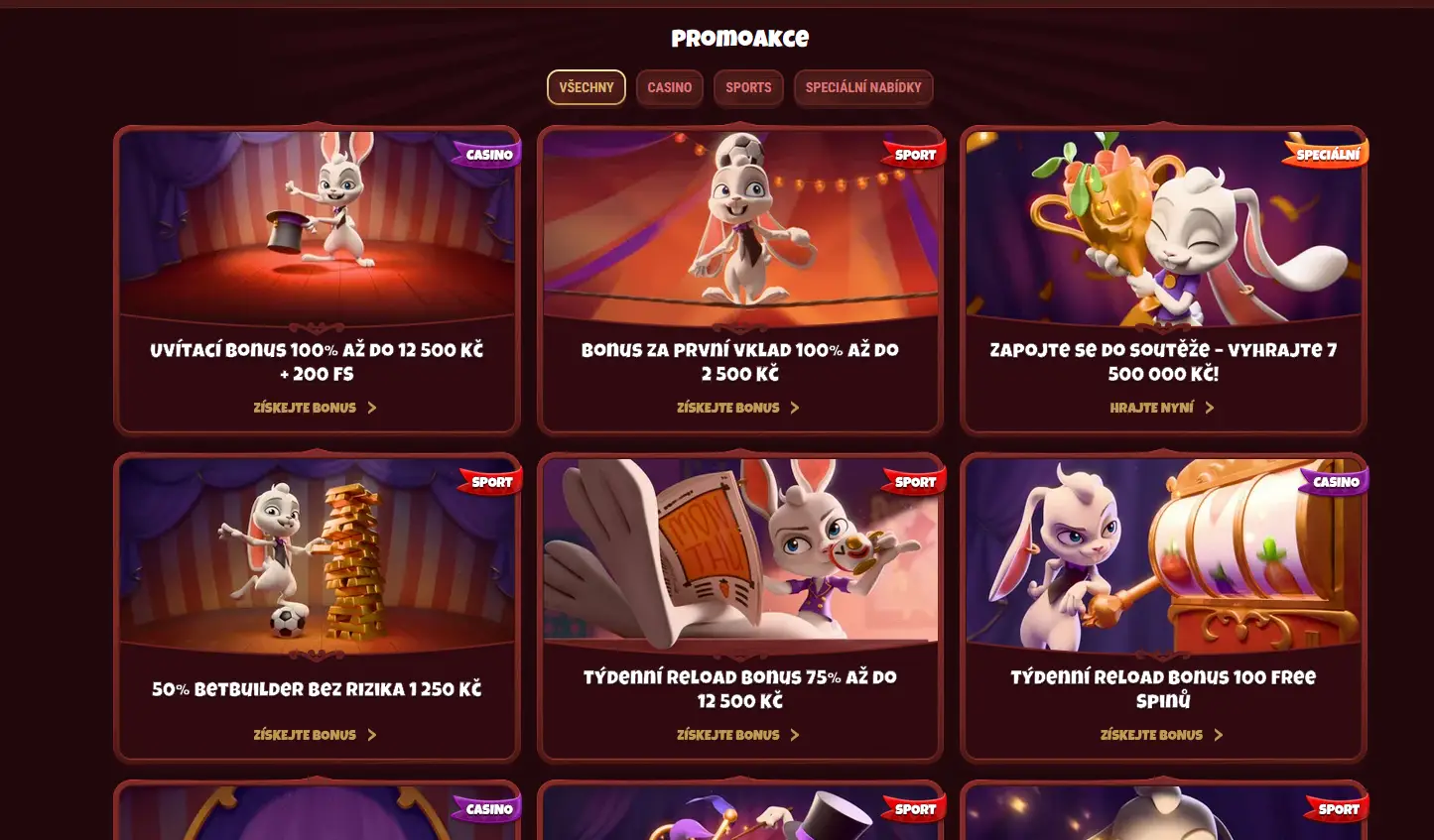 Uvítací bonus Magius Casino – 100 % až 12 500 Kč + 200 volných točení