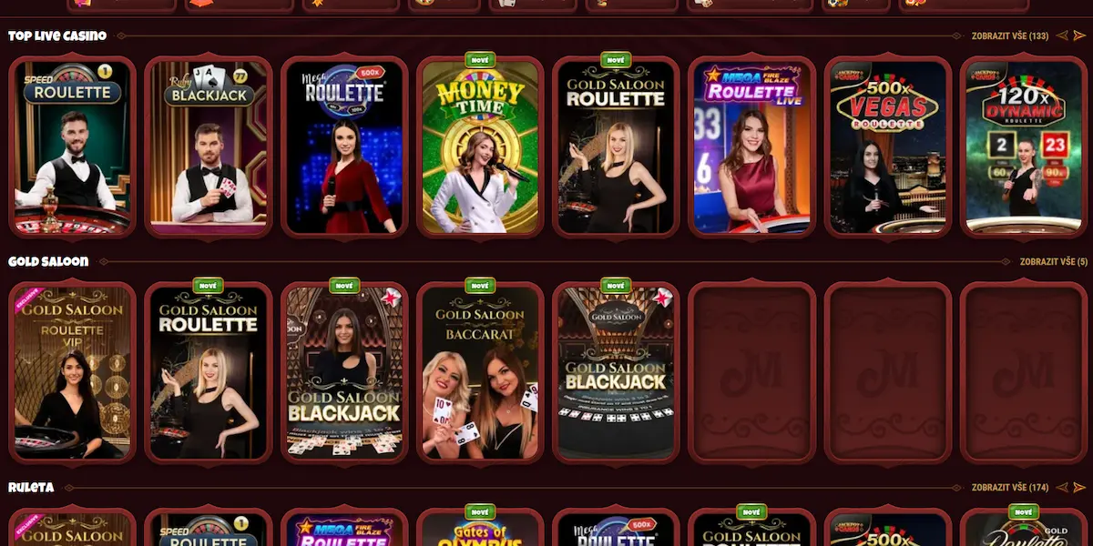 Magius Live Casino – živé stoly s dealery od Evolution Gaming a Pragmatic Play Live