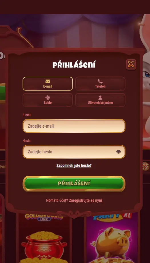 Přihlášení do Magius Casino – vstup do účtu přes casinomagius.cz